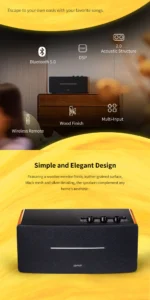Edifier D12 Classic Wooden Bluetooth Speaker | 70W High Power - Image 10