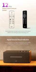 Edifier D12 Classic Wooden Bluetooth Speaker | 70W High Power - Image 4