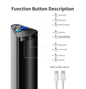 Edifier MF200 Portable Bluetooth Soundbar | USB-C One-Cable Connection - Image 3