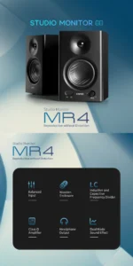 Edifier MR4 Professional Studio Monitor Speakers | High-Fidelity Audio - Image 2