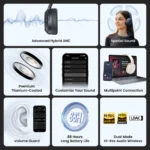 Edifier W820NB Plus Noise Cancelling Headphones | 88H Battery - Image 13