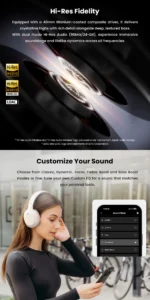 Edifier W820NB Plus Noise Cancelling Headphones | 88H Battery - Image 12