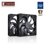 Noctua NF-A14X25 G2 PWM SX2-PP chromax.black Next-Gen Black 140mm Dual Fan Set
