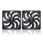 Noctua NF-A14X25 G2 PWM SX2-PP chromax.black Next-Gen Black 140mm Dual Fan Set - Image 3